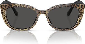 Dolce & Gabbana Sunglasses Dx4427 316387 Leopard/Dark Gray Children