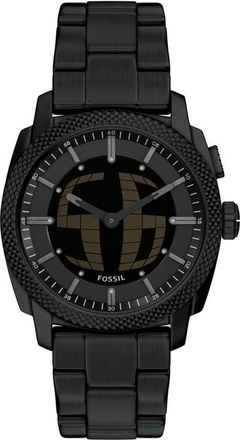 Fossil Machine Big Tic Anadigi Bracelet Watch, 41mm in Black at Nordstrom