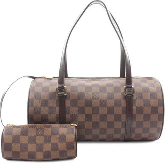 Louis Vuitton 2004 Damier Ebene Papillon 30 handbag - Bruin