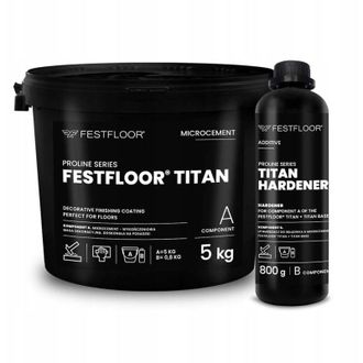 OEM Festfloor Titan 5 Kg + 0,8 Kg - Microcemento Duro Tt2005db Beige Oscuro