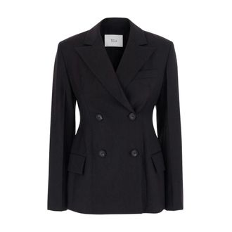 Tela Dames, Jassen, Zwart, Maat: XS Wol