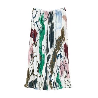Paul Smith Midi Skirts, female, Multicolor, XS, Gonna Pieghe Fantasia Pittori