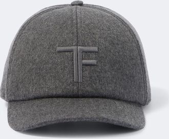 Tom Ford Gorra de b&eacute;isbol de cachemir con logo