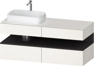 Duravit Qatego Consola Mueble Bajo Lavabo, 2 Extensiones, 2 - Duravit