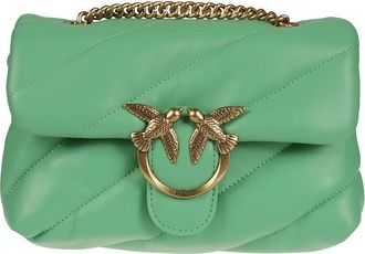 Pinko Maxi Quilt Tas in Mintgroen - Dames - Schoudertassen - Groen - ONE Size - Tassen