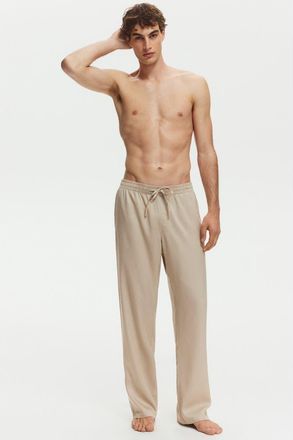 H&M Relaxed-fit lyocell pants in Beige at Nordstrom, Size Xx-Large