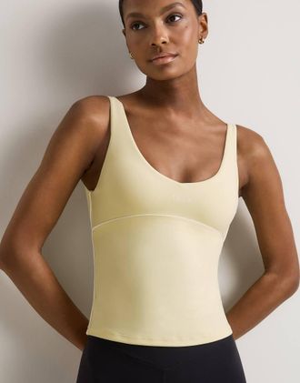 Tala SkinLuxe - Canotta giallo limone con profili a contrasto