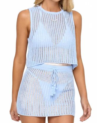 L*Space Sander Mini Skirt In French Blue