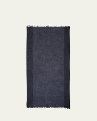 Faliero Sarti New Dalila Colorblock Sequined Wool Silk Scarf