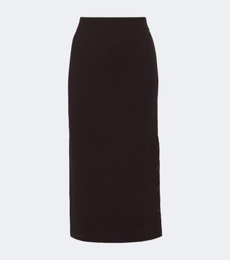 Max Mara Wool and cashmere midi skirt
