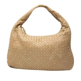 Bottega Veneta Pre-owned Veneta Hobo - Dames - Pre-owned - Beige - Maat: ONE Size Leer