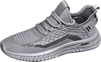 Generic 2026 Running Shoes Sneakers Sport Athletic Tennis Walking Breathable Outdoor Lace Up Casual Fitness Slip Cushioning (Grey, 7.5)