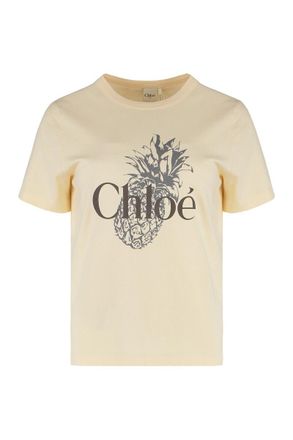 Chloé Cotton Crew-Neck T-Shirt