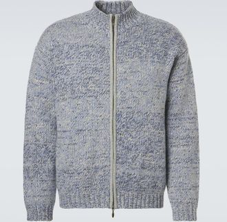 Le Kasha Lamdu cashmere zip-up cardigan