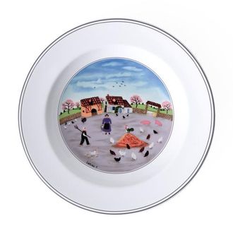 Villeroy & Boch Design Naif Rim Soup 3 Country Yard in None at Nordstrom