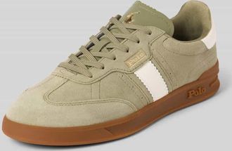Polo Ralph Lauren Sneaker aus Leder mit Schnürung Modell HTR Aera in Hellgruen, Größe 39,5