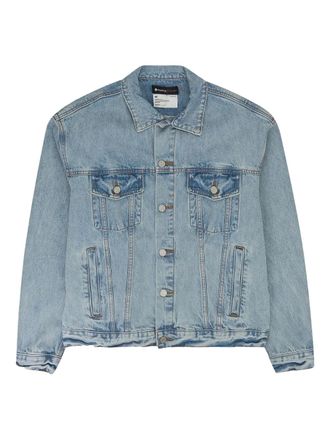 Purple STADIUM indigo logo-embroidered denim jacket - men - Cotton - S - Blue