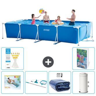 Intex Piscina Con Estructura Rectangular - 450x220x84 Cm - 7-piezas S96