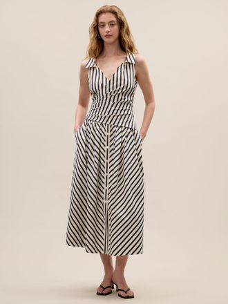 Rebecca Taylor Isla Stripe Poplin Dress