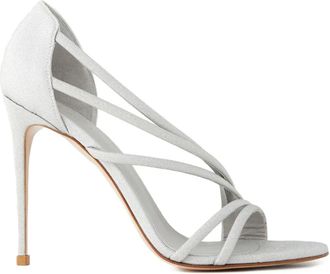 Le Silla 105 mm Scarlet stiletto sandalen - Zilver