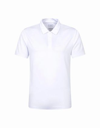 Mountain Warehouse Mens Mountain Warehouse Mens Endurance IsoCool Polo Shirt - White - Size: 42
