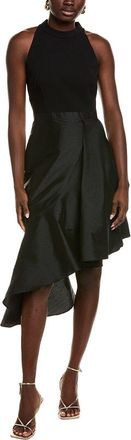 Adrianna Papell Crepe & Taffeta Cocktail Dress
