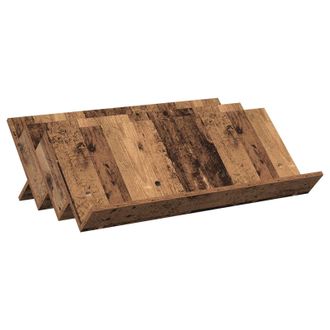 vidaXL Estante De Revistas Con Estante Madera Vieja 90 X 53 X 28,5 Cm Vidaxl
