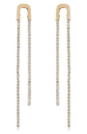 Ettika Crystal Chain Drop Earrings in Gold at Nordstrom Rack