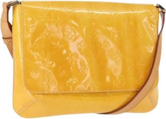 Louis Vuitton Pre-owned Vintage Cross Body Bag - Dames - Vintage Schoudertas - Geel - ONE Size - Leer - Vintage