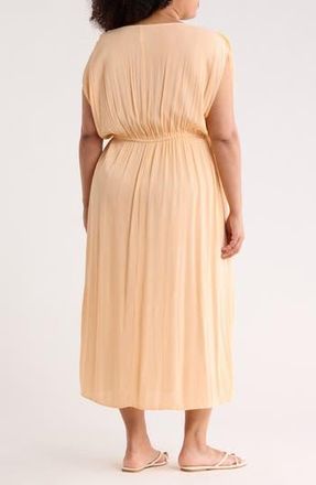 Boho Me Maxi Cover Up Dress in Peach at Nordstrom Rack, Size 3X