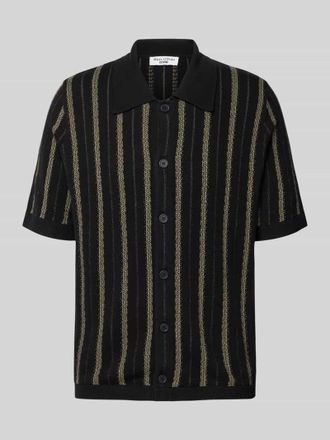 Marc O'Polo Denim Marc OPolo Denim Regular Fit Strickjacke aus reiner Baumwolle in Black, Gr&ouml;&szlig;e XXL