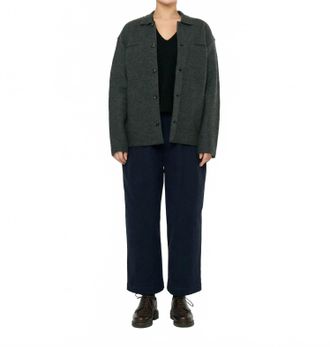 7115 By Szeki Boiled Merino Wool Shirt Jacket In Charcoal