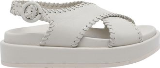 Paloma Barcel&oacute; White Ursula Nappa Sandals