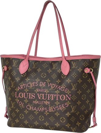 Louis Vuitton Brown Rose Velours Monogram Tote Bag (Pre-Owned)