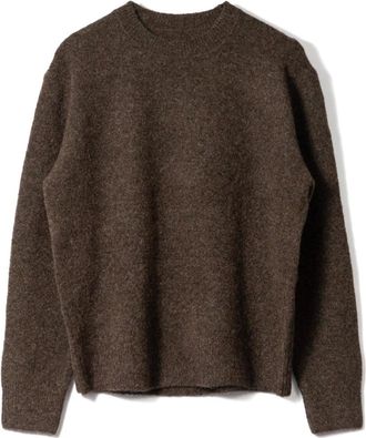 Wax London Round-neck Knitwear, male, Brown, XL, Wilde Crewneck