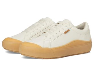 Dr. Scholls Time Lace-Up Shoes Womens Flat Shoes Off-White : 6.5 M, Faux Leather