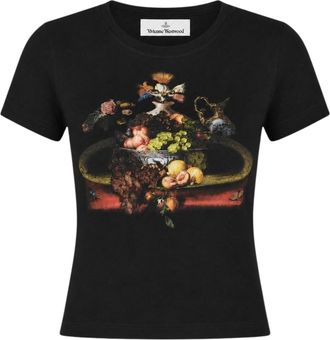 Vivienne Westwood Still Life Orb Baby Per Tee Crop Top