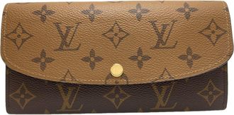 Louis Vuitton Brown Monogram Reverse Monogram Reverse Long Wallet (Bi-Fold) (Pre-Owned)
