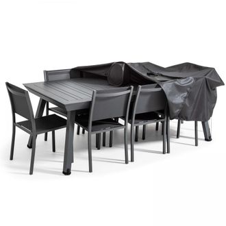 Oviala Funda para mueble de jard&iacute;n (310 x 130 x 60 cm) negro