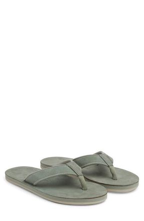 Hari Mari Pier II Leather Flip Flop in Palm at Nordstrom, Size 13