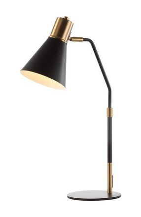Jonathan Y Designs Apollo 22.5 Metal LED Task Lamp, Black/Brass Gold at Nordstrom
