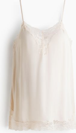 H&M MAMA Tr&auml;gertop mit Spitze - Puderrosa