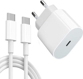 OEM Caricabatterie Usb-c Da 20 W Per Ipad Pro Con Cavo Type-c Da 2 M. Compatibile Con Ipad Pro 12.9/11 Pollici, Air 5e/4e, Mini 6, Galaxy S21, S20, S10, E
