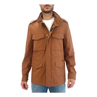 Moorer Classica Field Jacket - Heren - Zomerjassen - Bruin - M - Katoen - Jassen