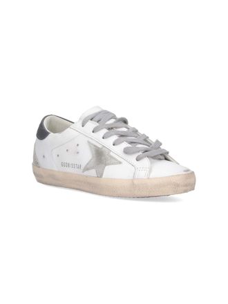 Golden Goose Cow Leather with Star Patch Sneakers - White