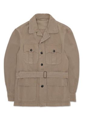 Fortela Clint Cotton Sahariana Jacket in Camel at Nordstrom, Size 48 Eu