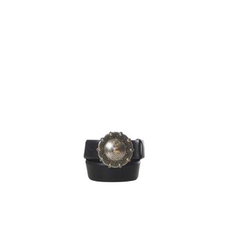 Pinko Leather Belt - female - PINKO - Belts - Black - XS - Accessories