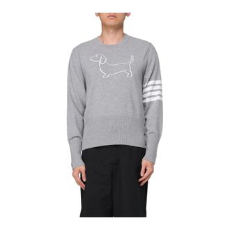 Thom Browne Heren, Truien, Grijs, Maat: L