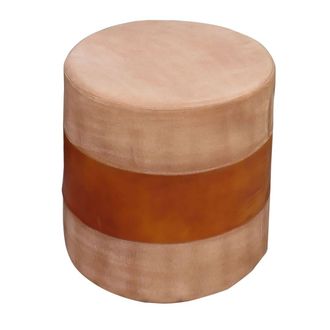 Wanderlust Deco Puff tapizado artesanal