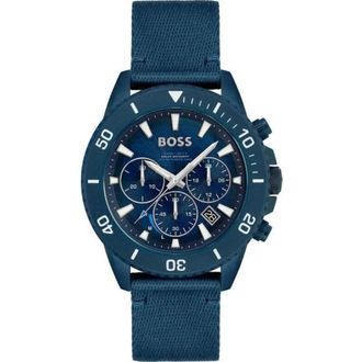 HUGO BOSS Accessoires, Heren, Blauw, ONE Size, Admiral Horloge